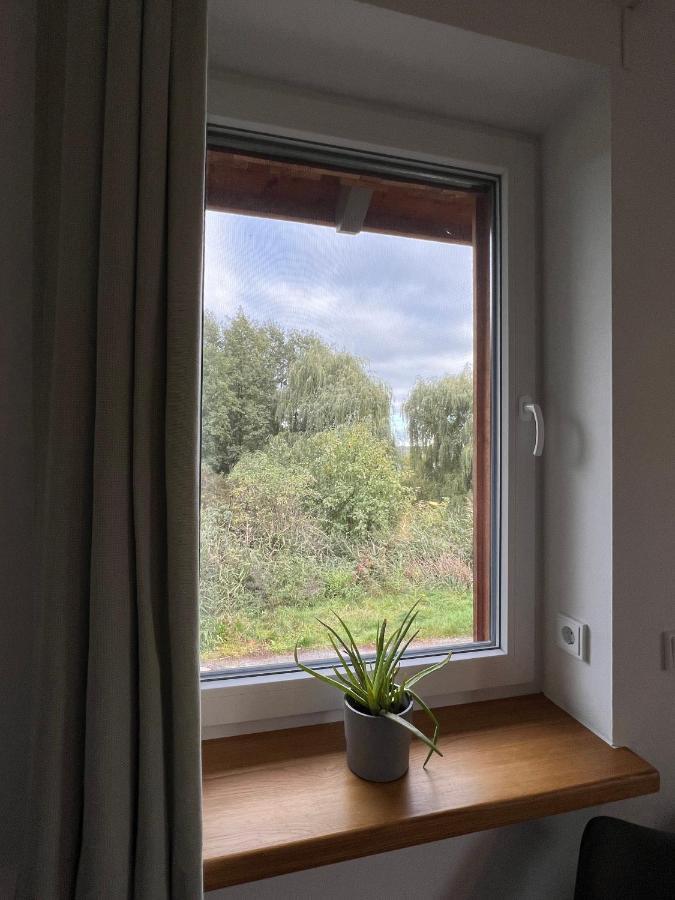 Ferienhaus Auszeit Mit Sauna Schwarz Buitenkant foto