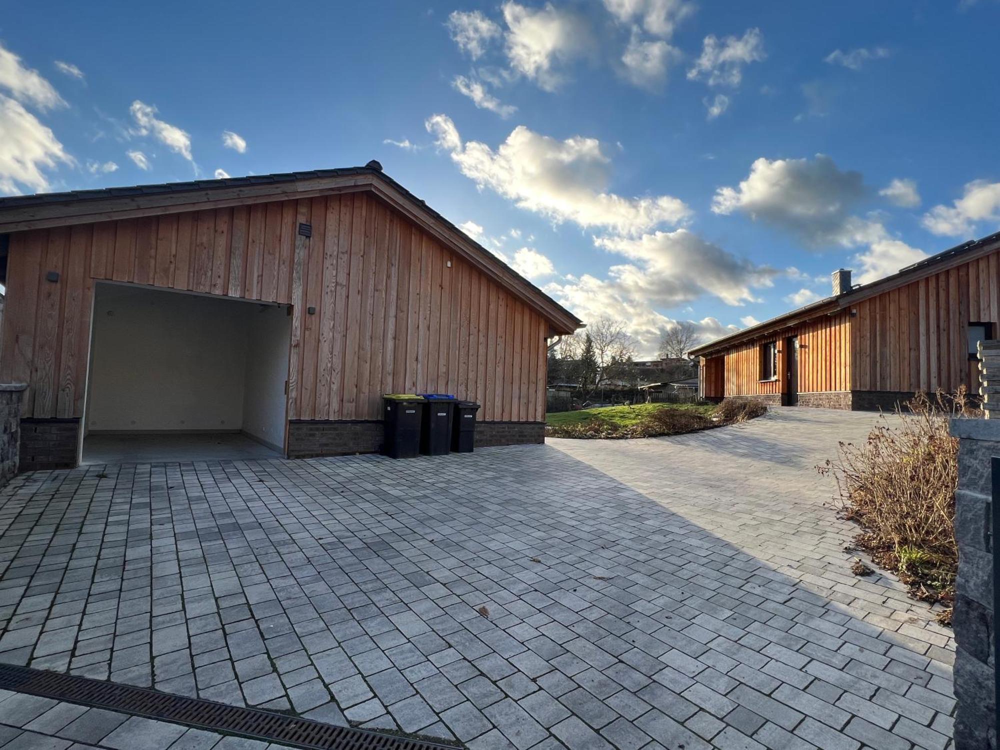 Ferienhaus Auszeit Mit Sauna Schwarz Buitenkant foto